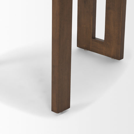 Tribeca Curve Open Back Mocha Fabric Tripod Frame Dining Chair, Set of 2 from Mercana - Luna Furniture