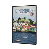 Lunenburg Go Canada (SM) by Mercana Studio a Hand Embellished Decograph Framed Art Print from Mercana - Luna Furniture