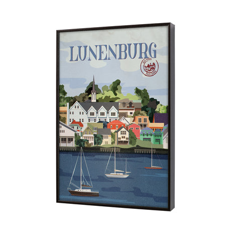 Lunenburg Go Canada (SM) by Mercana Studio a Hand Embellished Decograph Framed Art Print from Mercana - Luna Furniture