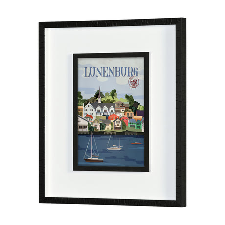 Lunenburg Go Canada (M) by Mercana Studio a Framed Art Print Matted under Glass from Mercana - Luna Furniture