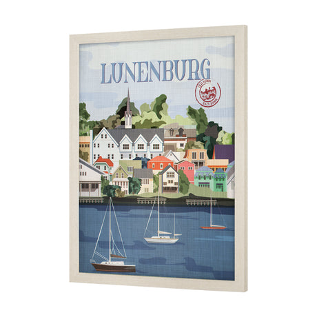 Lunenburg Go Canada (L) by Mercana Studio a Hand Embellished Decograph Framed Art Print from Mercana - Luna Furniture