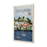Lunenburg Go Canada (XL) by Mercana Studio a Hand Embellished Decograph Framed Art Print under Glass from Mercana - Luna Furniture