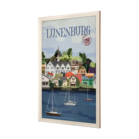 Lunenburg Go Canada (XL) by Mercana Studio a Hand Embellished Decograph Framed Art Print under Glass from Mercana - Luna Furniture