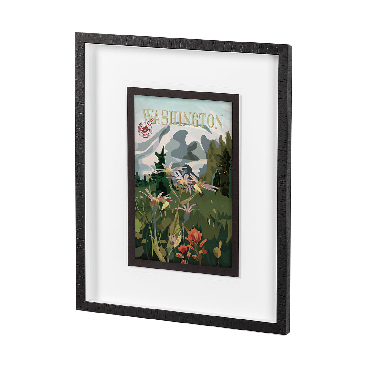 Washington Go USA (M) by Mercana Studio a Framed Art Print Matted under Glass from Mercana - Luna Furniture