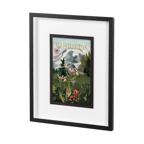 Washington Go USA (M) by Mercana Studio a Framed Art Print Matted under Glass from Mercana - Luna Furniture