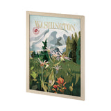 Washington Go USA (L) by Mercana Studio a Hand Embellished Decograph Framed Art Print from Mercana - Luna Furniture