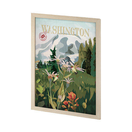Washington Go USA (L) by Mercana Studio a Hand Embellished Decograph Framed Art Print from Mercana - Luna Furniture