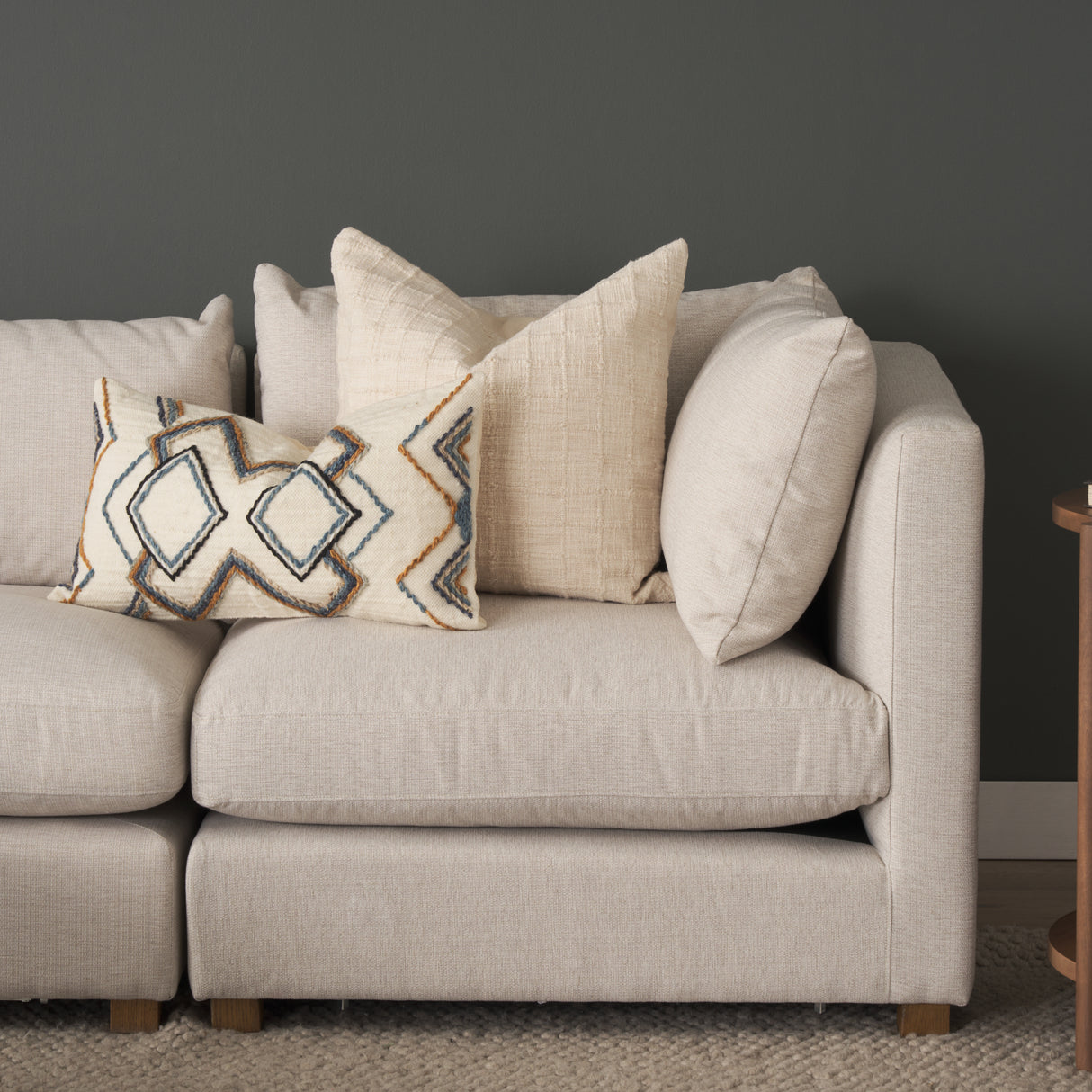 Kitt Lumbar Pillow Cover from Mercana - Luna Furniture