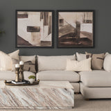 Quiet Constructs I by Mercana Studio Hand Embelished Textured Framed Artwork Matted from Mercana - Luna Furniture