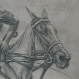 Polo Player II by Mercana Studio a Hand Embellished Textured Framed Art Print Matted under Glass from Mercana - Luna Furniture