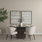 Terra Fluted Dining Table - 4 Niles Chairs from Mercana - Luna Furniture