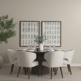 Terra Fluted Dining Table - 6 Niles Chairs from Mercana - Luna Furniture