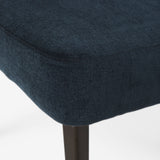 Niles 23.5L x 24W x 32H Navy Fabric Seat W/ Dark Brown Wooden Legs Wingback Dining Chair (Andes 600) from Mercana - Luna Furniture