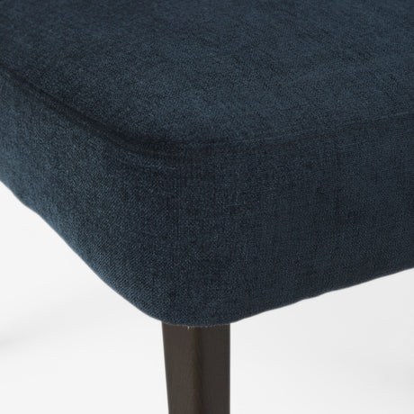 Niles 23.5L x 24W x 32H Navy Fabric Seat W/ Dark Brown Wooden Legs Wingback Dining Chair (Andes 600) from Mercana - Luna Furniture