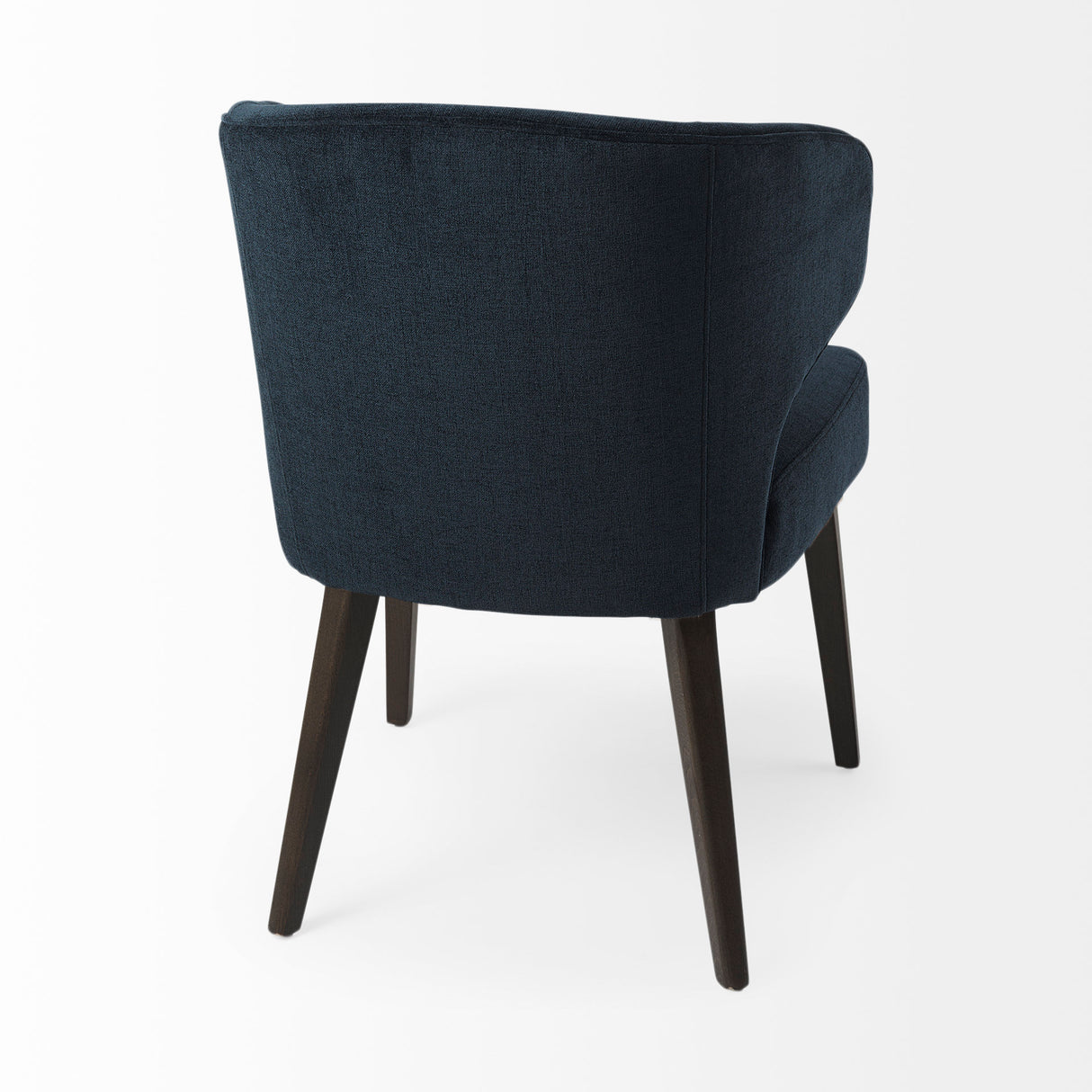 Niles 23.5L x 24W x 32H Navy Fabric Seat W/ Dark Brown Wooden Legs Wingback Dining Chair (Andes 600) from Mercana - Luna Furniture