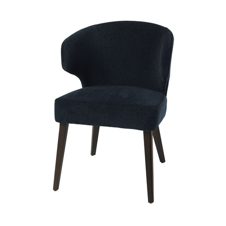 Niles 23.5L x 24W x 32H Navy Fabric Seat W/ Dark Brown Wooden Legs Wingback Dining Chair (Andes 600) from Mercana - Luna Furniture