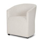 Sondra Cream Performance Fabric Upholstered Club Dining Chair from Mercana - Luna Furniture