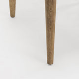 Cline Cream Fabric Upholstered and Light Brown Wood Dining Chair, Set of 2 from Mercana - Luna Furniture