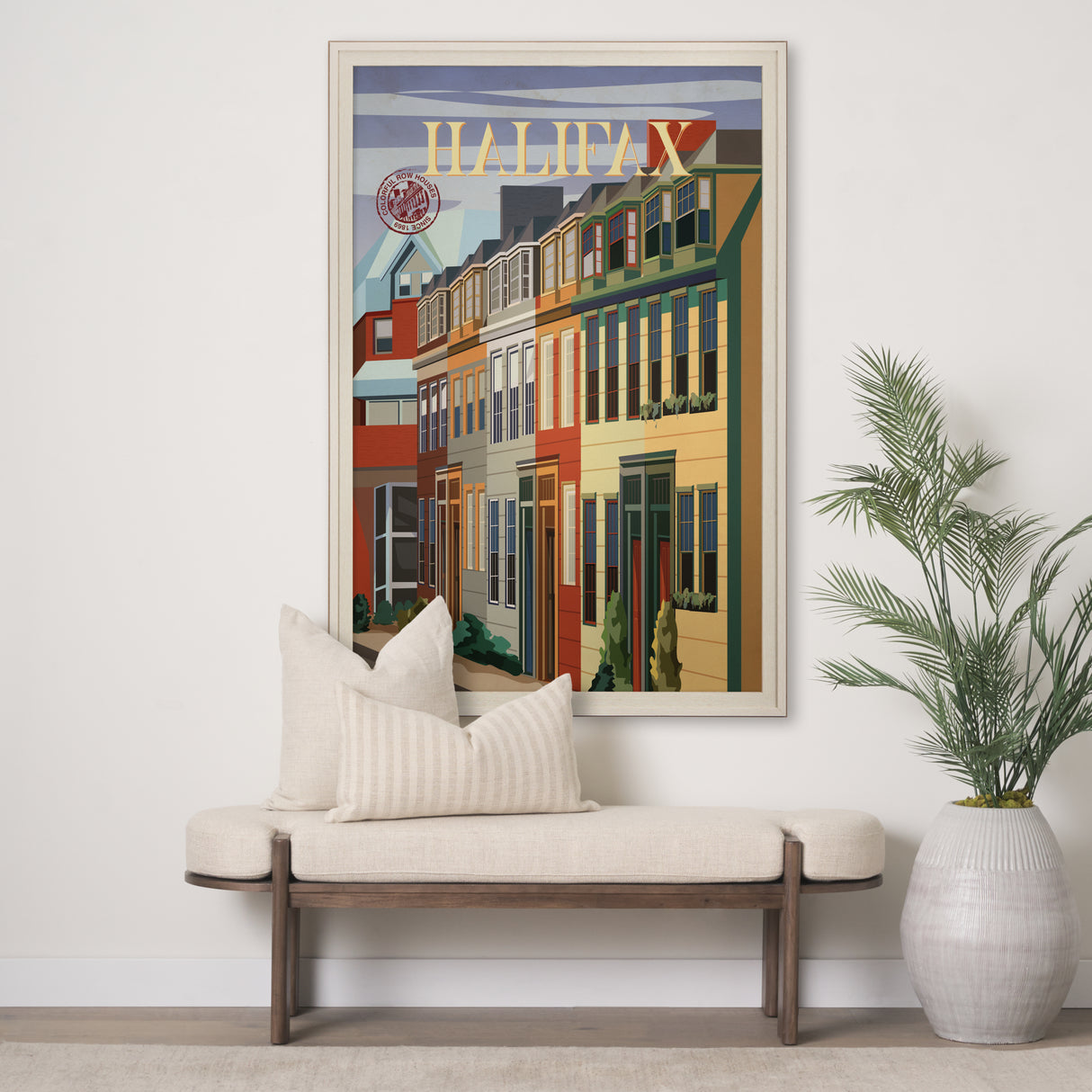 Halifax Go Canada (XL) by Mercana Studio a Hand Embellished Decograph Framed Art Print under Glass from Mercana - Luna Furniture