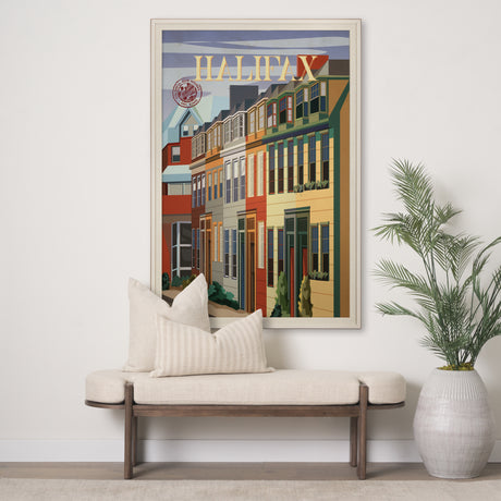 Halifax Go Canada (XL) by Mercana Studio a Hand Embellished Decograph Framed Art Print under Glass from Mercana - Luna Furniture