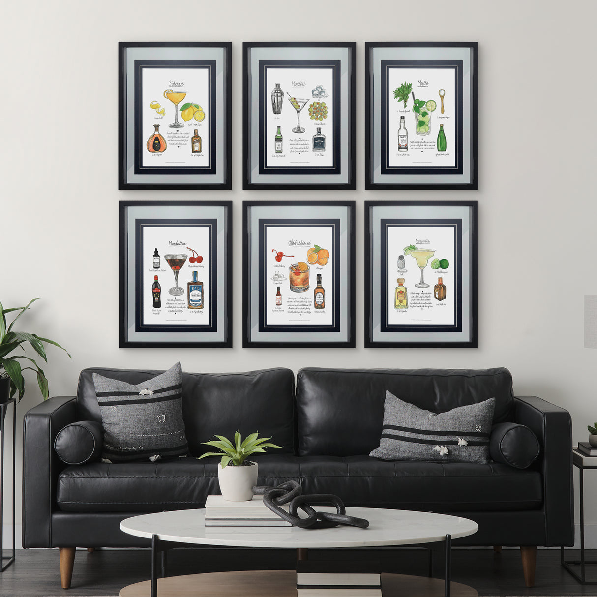 Classic Cocktail - Sidecar by Naomi McCavitt a Framed Art Print Matted under Glass from Mercana - Luna Furniture