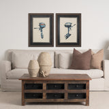 Vintage Motor II by Mercana Studio a Hand Embellished Textured Framed Art Print from Mercana - Luna Furniture