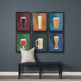 Beer Poster Wheat Ale by Mercana Studio a Hand Embellished Textured Framed Art Print from Mercana - Luna Furniture