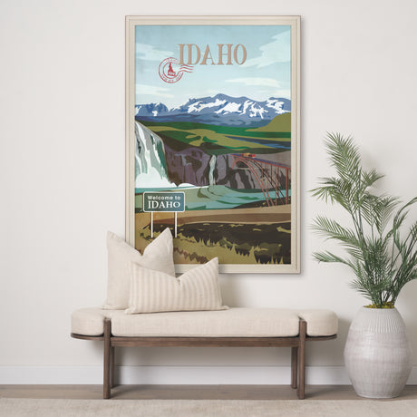 Idaho Go USA (XL) by Mercana Studio a Hand Embelished Decograph Framed Art Print under Glass from Mercana - Luna Furniture
