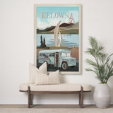 Kelowna Go Canada (XL) by Mercana Studio a Hand Embellished Decograph Framed Art Print under Glass from Mercana - Luna Furniture