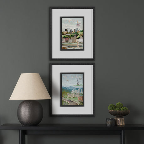 North Carolina by Mercana Studio a Framed Art Print Matted under Glass from Mercana - Luna Furniture