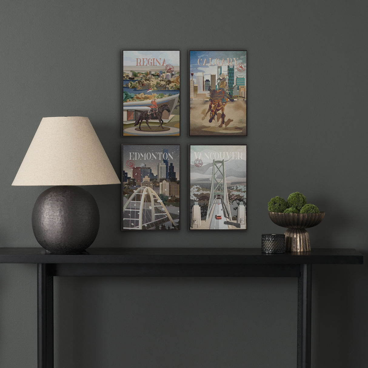 Regina Go Canada (SM) by Mercana Studio a Hand Embellished Decograph Framed Art Print from Mercana - Luna Furniture