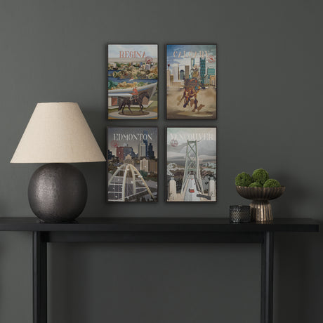 Regina Go Canada (SM) by Mercana Studio a Hand Embellished Decograph Framed Art Print from Mercana - Luna Furniture