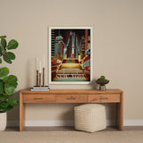 New York Go USA (L) by Mercana Studio a Hand Embellished Decograph Framed Art Print from Mercana - Luna Furniture