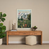 Washington Go USA (L) by Mercana Studio a Hand Embellished Decograph Framed Art Print from Mercana - Luna Furniture