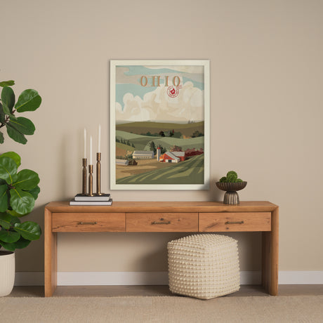 Ohio Go USA (L) by Mercana Studio a Hand Embellished Decograph Framed Art Print from Mercana - Luna Furniture