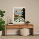 Muskoka Go Canada (L) by Mercana Studio a Hand Embellished Decograph Framed Art Print from Mercana - Luna Furniture