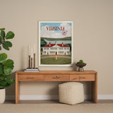 Virginia Go USA (L) by Mercana Studio a Hand Embellished Decograph Framed Art Print from Mercana - Luna Furniture