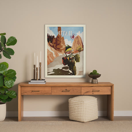 Utah Go USA (L) by Mercana Studio a Hand Embellished Decograph Framed Art Print from Mercana - Luna Furniture