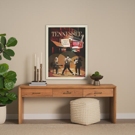 Tennessee Go USA (L) by Mercana Studio a Hand Embellished Decograph Framed Art Print from Mercana - Luna Furniture