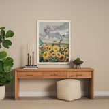 Kansas Go USA (L) by Mercana Studio a Hand Embellished Decograph Framed Art Print from Mercana - Luna Furniture