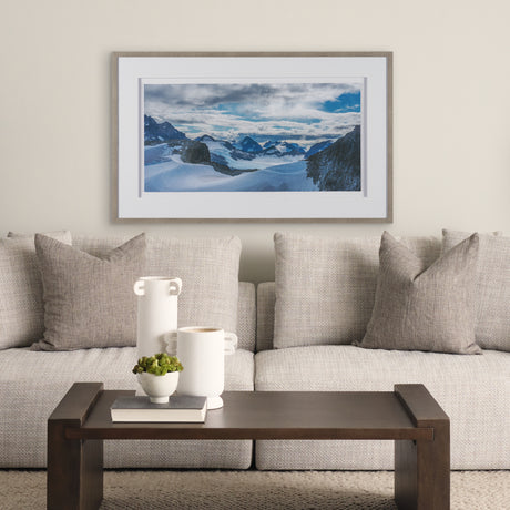 Skagway, Alaska Mountains by Richard Silver Textured Framed Art Print Matted under Glass from Mercana - Luna Furniture