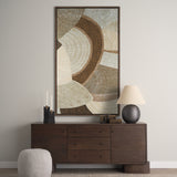 Mystic Patterns by Emma Peal Hand-Embellished Textured Framed Canvas Artwork from Mercana - Luna Furniture