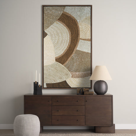 Mystic Patterns by Emma Peal Hand-Embellished Textured Framed Canvas Artwork from Mercana - Luna Furniture