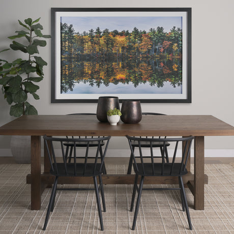 Fall Reflections by Dimitry Papkov Framed Art Print Matted under Glass from Mercana - Luna Furniture