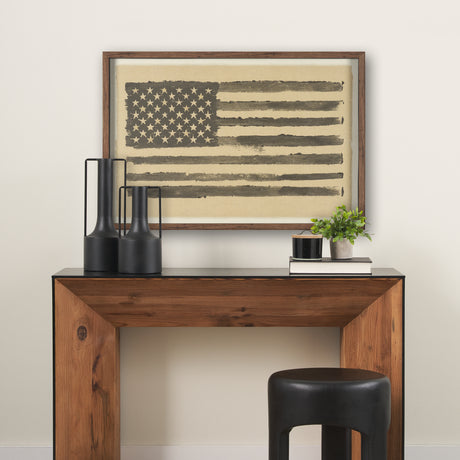Stars & Stripes by Mercana Studio Hand Embelished Textured Framed Artwork Matted under Glass from Mercana - Luna Furniture