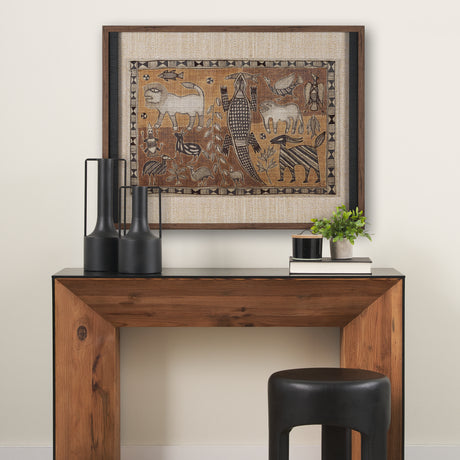 Jungle Harmony by Mercana Studio Hand Embelished Textured Framed Artwork Matted under Glass from Mercana - Luna Furniture