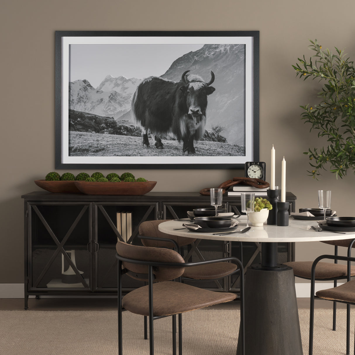 Mountain Majesty - Stance by Matt Roseveare Framed Art Print Matted under Glass from Mercana - Luna Furniture