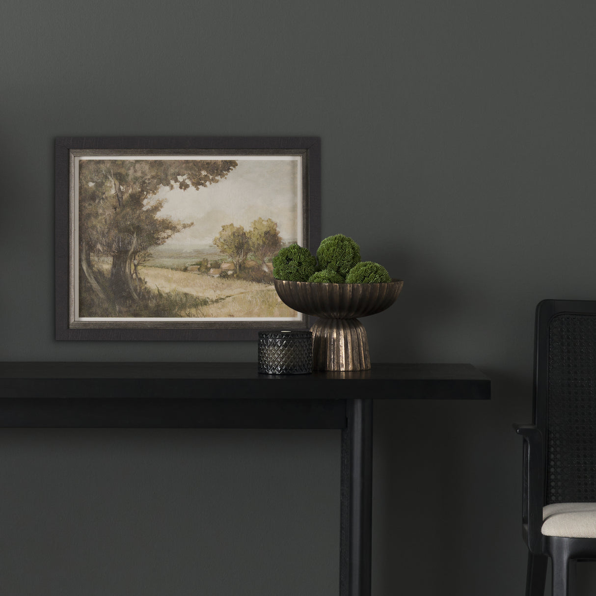Old Style Landscape II by Mercana Studio a Hand Embellished Framed Art Print from Mercana - Luna Furniture