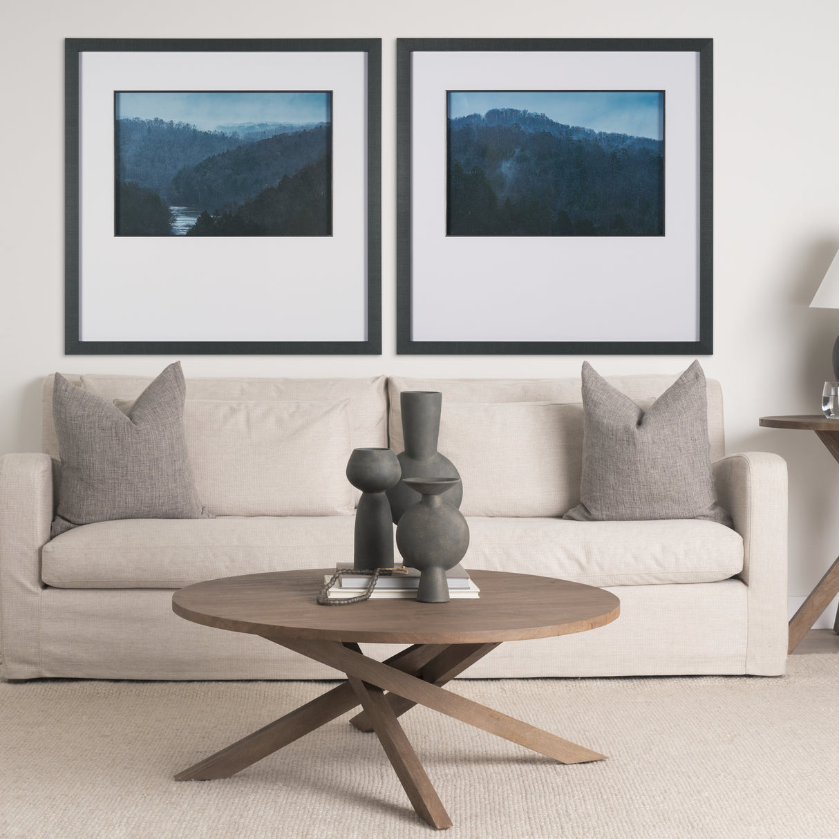 Stormy Mountain by Dimitry Papkov Hand Embelished Textured Framed Art Print Matted under Glass from Mercana - Luna Furniture