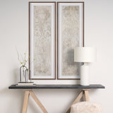 Panel Etching II by Mercana Studio a Hand Embellished Framed Art Print under Glass from Mercana - Luna Furniture